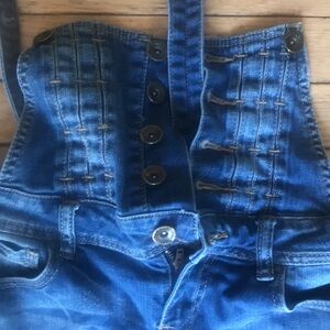 Women's Blue Denim Overalls